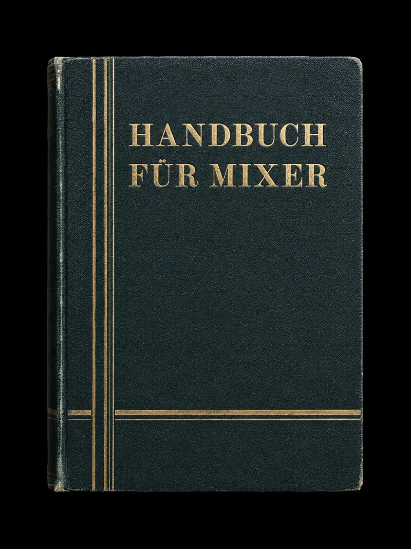 Rezeptbuch mit Sportlimonade und Grenadine, um 1930 — Bild 1