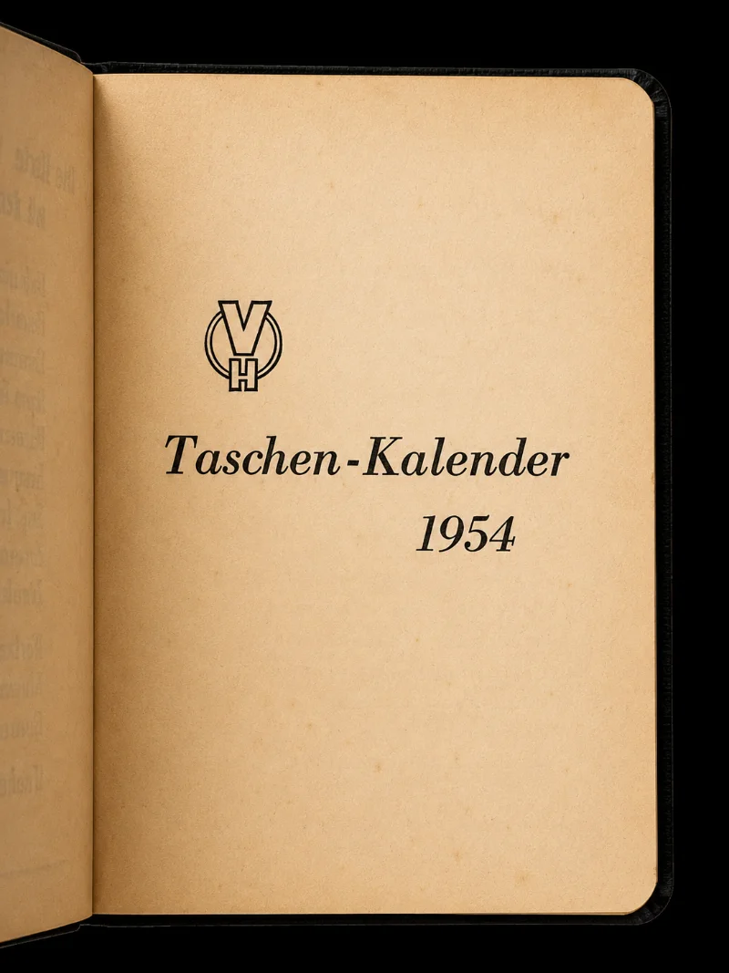 Mampe Taschenkalender, 1954 — Bild 1